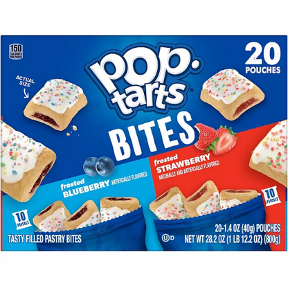 Pop-Tarts Bite Variety Pack, Blueberry and Strawberry (20 ct.)