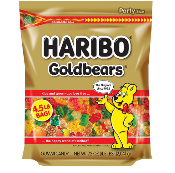 Haribo Gold-Bears Gummi Bear Candy (72 oz.)