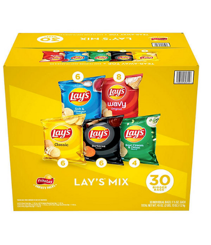 Lay's Mix Potato Chips Variety Pack (30 pk.)