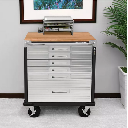 Seville Classics UltraHD 6-Drawer Rolling Cabinet