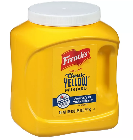 French's 100% Natural Classic Yellow Mustard (105 oz.)