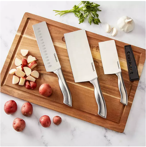 Cuisinart Classic 6-Piece Stainless Steel Chopping Cleaver Set