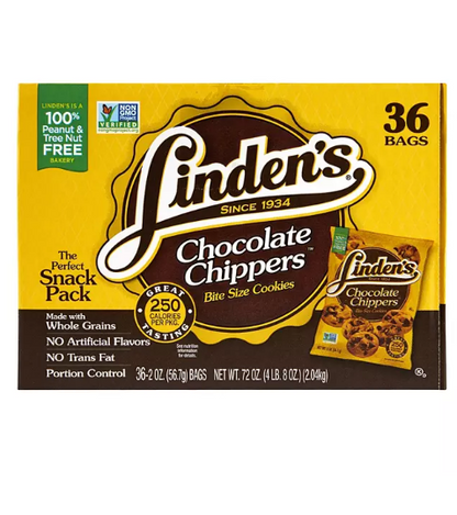 Linden's Mini Chocolate Chippers (2.0 oz., 36 pk.)