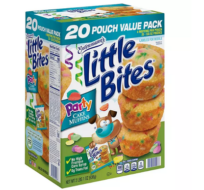 Entenmann's Little Bites Party Cake Muffins (1.65 oz., 20 pk.)