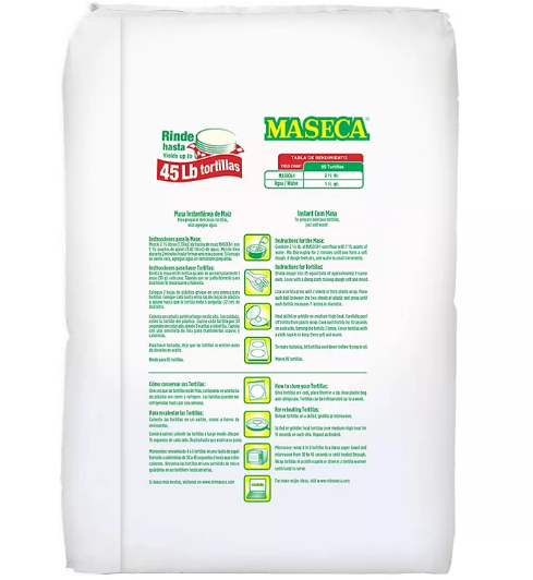 Maseca Masa Corn Flour (25 lbs.)