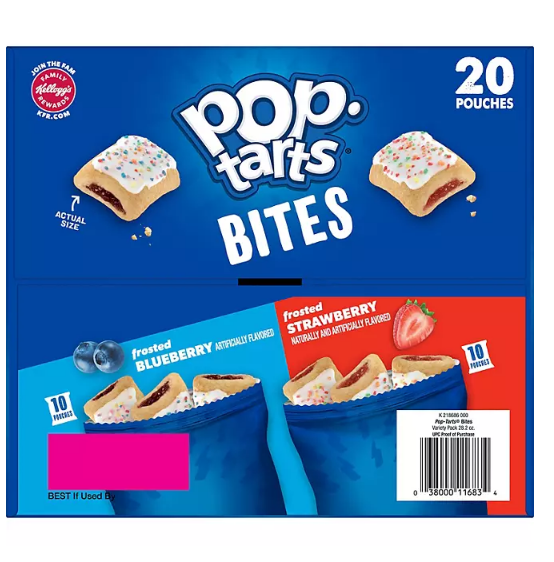 Pop-Tarts Bite Variety Pack, Blueberry and Strawberry (20 ct.)