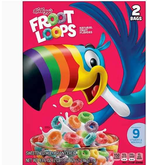 Kellogg's Froot Loops Breakfast Cereal (2 pk.)