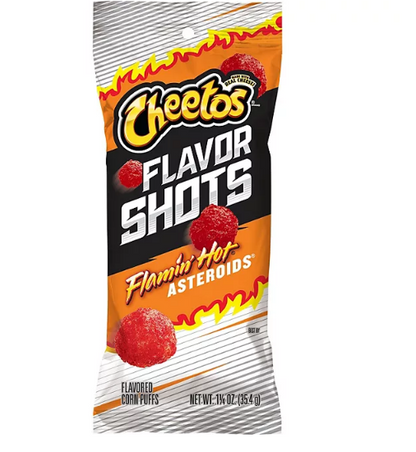 Cheetos Flavor Shots Flamin’ Hot Asteroids Flavored Corn Puffs (24 pk.)