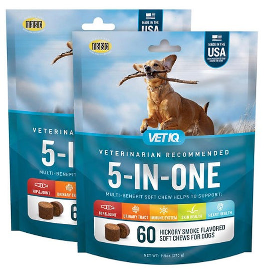 VETIQ 5-In-One Multi-Benefit Soft Dog Chews, Hickory Smoke Flavored (60 ct., 2 pk.)