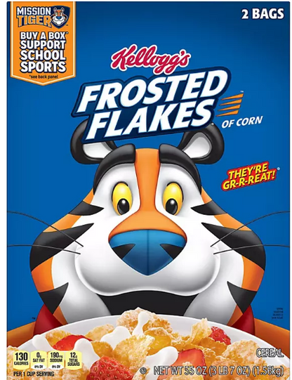 Kellogg's Frosted Flakes Cereal (55 oz.)