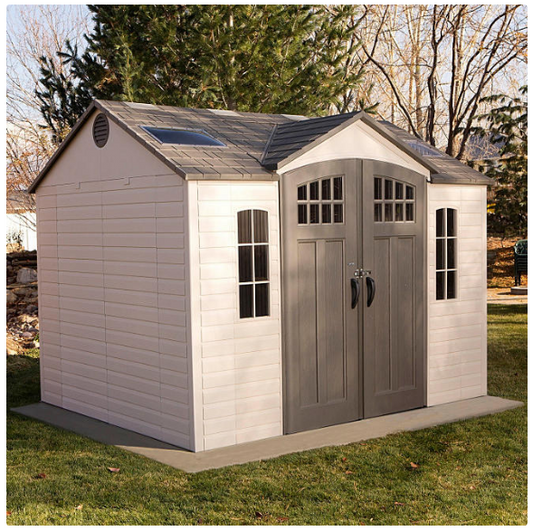 Lifetime 10' x 8' Outdoor Storage Shed with Carriage Doors