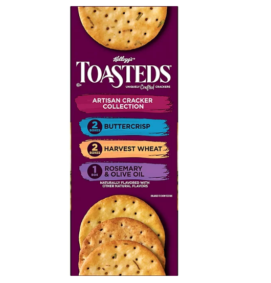 Kellogg's Toasteds Crackers Variety Pack (40 oz.)