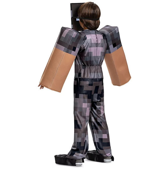 Disguise Boys' Minecraft Steve In Netherite Armor Deluxe Costume (Assorted Sizes)