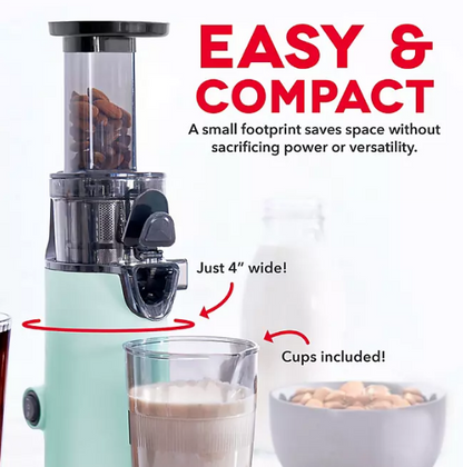 Dash Compact Cold Press Power Juicer (Assorted Colors)