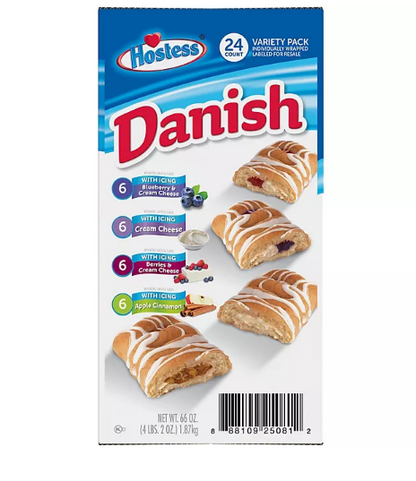 Hostess Danish Claw Variety Pack (24 ct.)