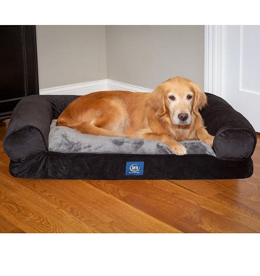 Serta XL Round Bolster Couch Pet Bed, 40" x 30" (Choose Your Color)