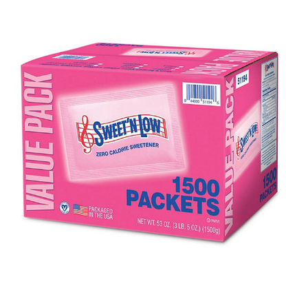 Sweet'N Low Zero-Calorie Sweetener Packets (1,500 ct.)