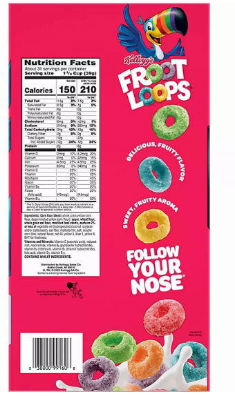 Kellogg's Froot Loops Breakfast Cereal (2 pk.)