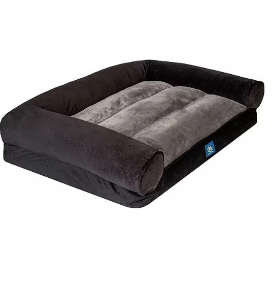 Serta XL Round Bolster Couch Pet Bed, 40" x 30" (Choose Your Color)