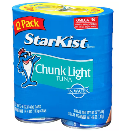 StarKist Chunk Light Tuna in Water (5 oz., 12 pk.)