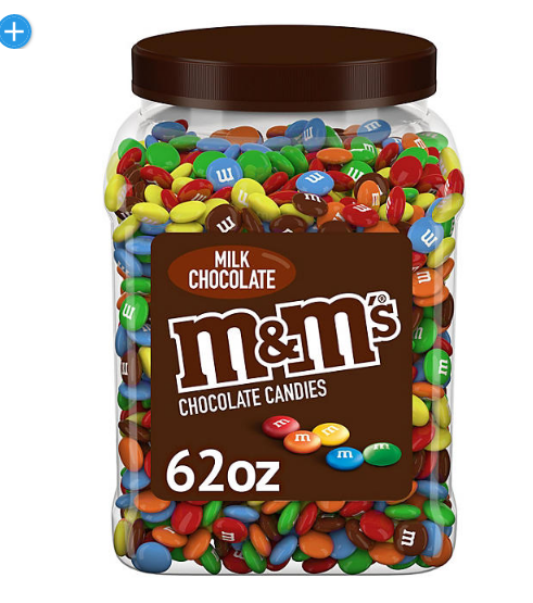 M&M'S Milk Chocolate Candy Bulk Jar (62 oz.)