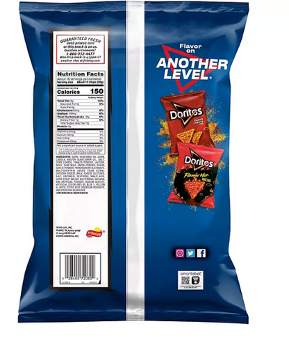 Doritos Tortilla Chips, Cool Ranch Flavored (18.38 oz.)(2 PK)