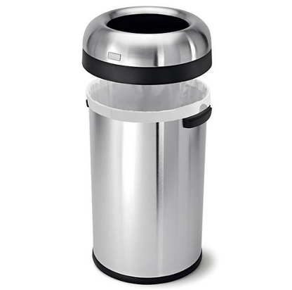 simplehuman 23-Gal. Stainless Steel Bullet Open Can