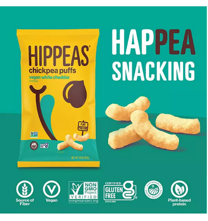 Hippeas Vegan White Cheddar Puffs (14 oz.)