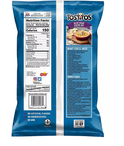 Tostitos Tortilla Chips Regular (18.625 oz.)(2 PK)