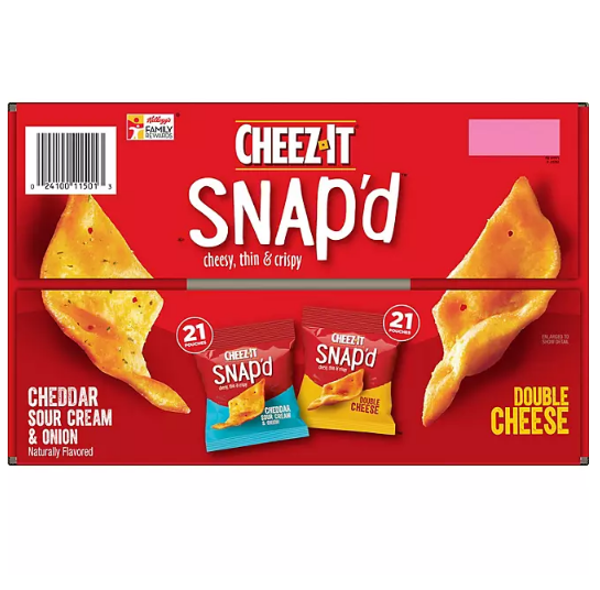 Cheez-It Snap'd, Variety Pack (0.75 oz., 42 pk.)