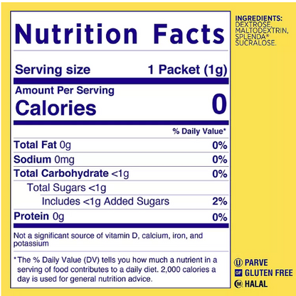 Splenda Zero Calorie Sweetener Packets (1,000 ct.)