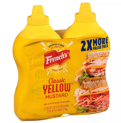 French's 100% Natural Classic Yellow Mustard (30 oz., 2 pk.)