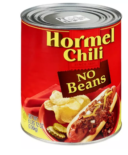 Hormel Chili No Beans (108 oz.)