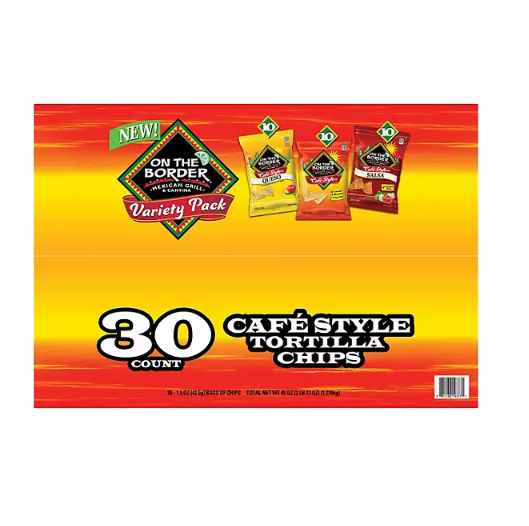 On The Border Cafe Style Chips Variety Pack (45 oz., 30 ct.)