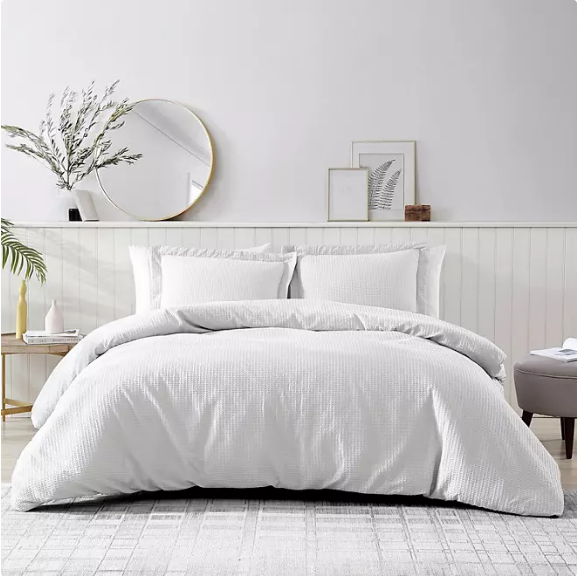 Brielle Home Pierce Waffle Comforter Set (Various Sizes and Colors)