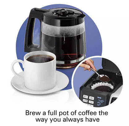 Hamilton Beach FlexBrew 2-in-1 Coffee Maker with Auto Shutoff