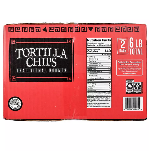 Round Yellow Tortilla Chips (48 oz., 2 ct.)