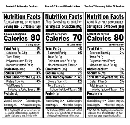 Kellogg's Toasteds Crackers Variety Pack (40 oz.)