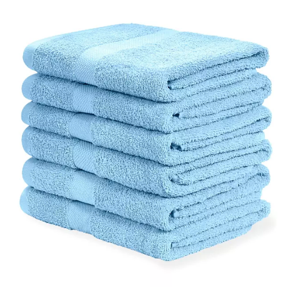 Hometex Lightweight Drying Towels, 24” x 46”, 6pk