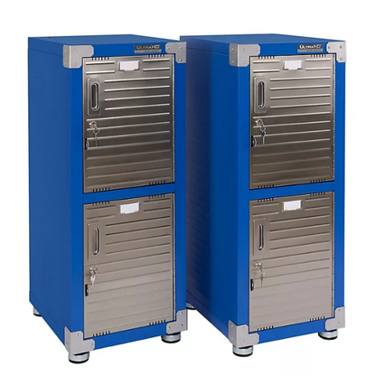 Seville Classics UltraHD 4-Door Stackable Locker Cabinets, 15" W x 18" D x 73.9" H