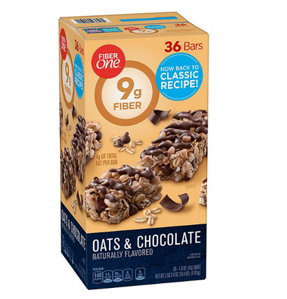 Fiber One Oats and Chocolate Chewy Bars (1.4 oz., 36 ct.)