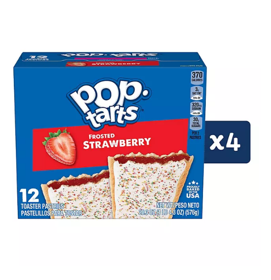 Pop-Tarts, Frosted Strawberry (48 ct.)