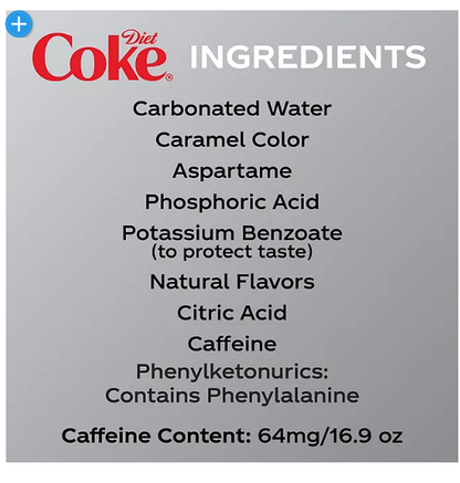 Diet Coke Soda (16.9 fl. oz., 24 pk.)