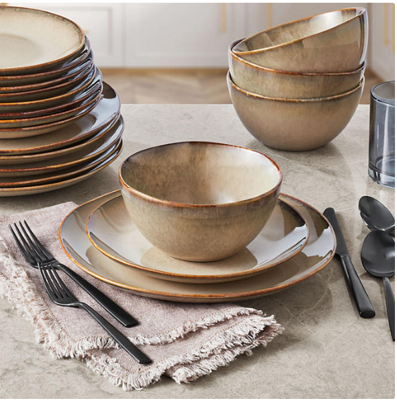 Member's Mark 24 Piece Artisan Collection Stoneware Dinnerware Set