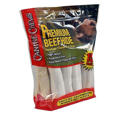 Canine Chews Premium All-Natural Beef Hide Canine Retrievers (15 ct.)