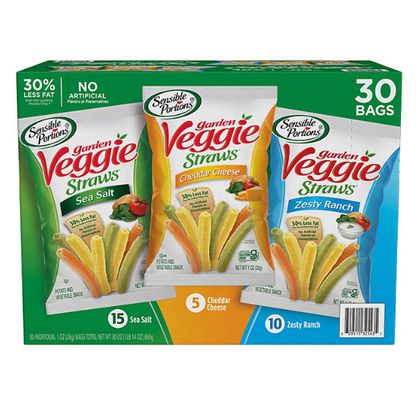 Sensible Portions Garden Veggie Straw Variety Pack (30 pk.)