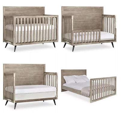 Evolur Stilnovo Mid-Century 4-in-1 Convertible Crib (Choose Your Color)