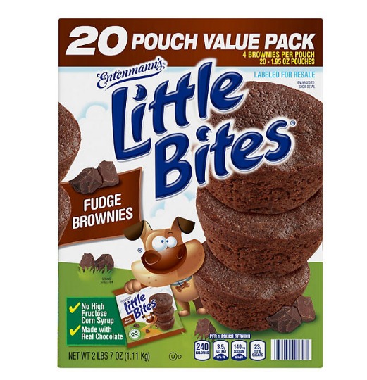 Entenmann's Little Bites Fudge Brownie Mini Muffins (1.95 oz., 20 pk.)