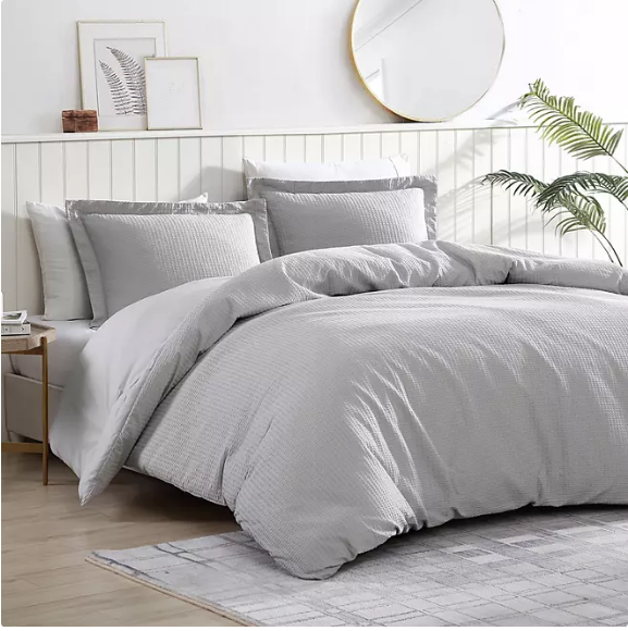 Brielle Home Pierce Waffle Comforter Set (Various Sizes and Colors)