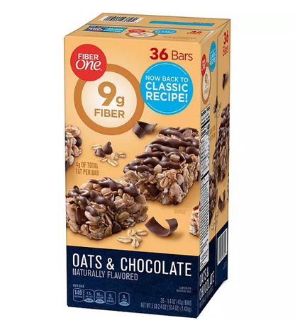 Fiber One Oats and Chocolate Chewy Bars (1.4 oz., 36 ct.)